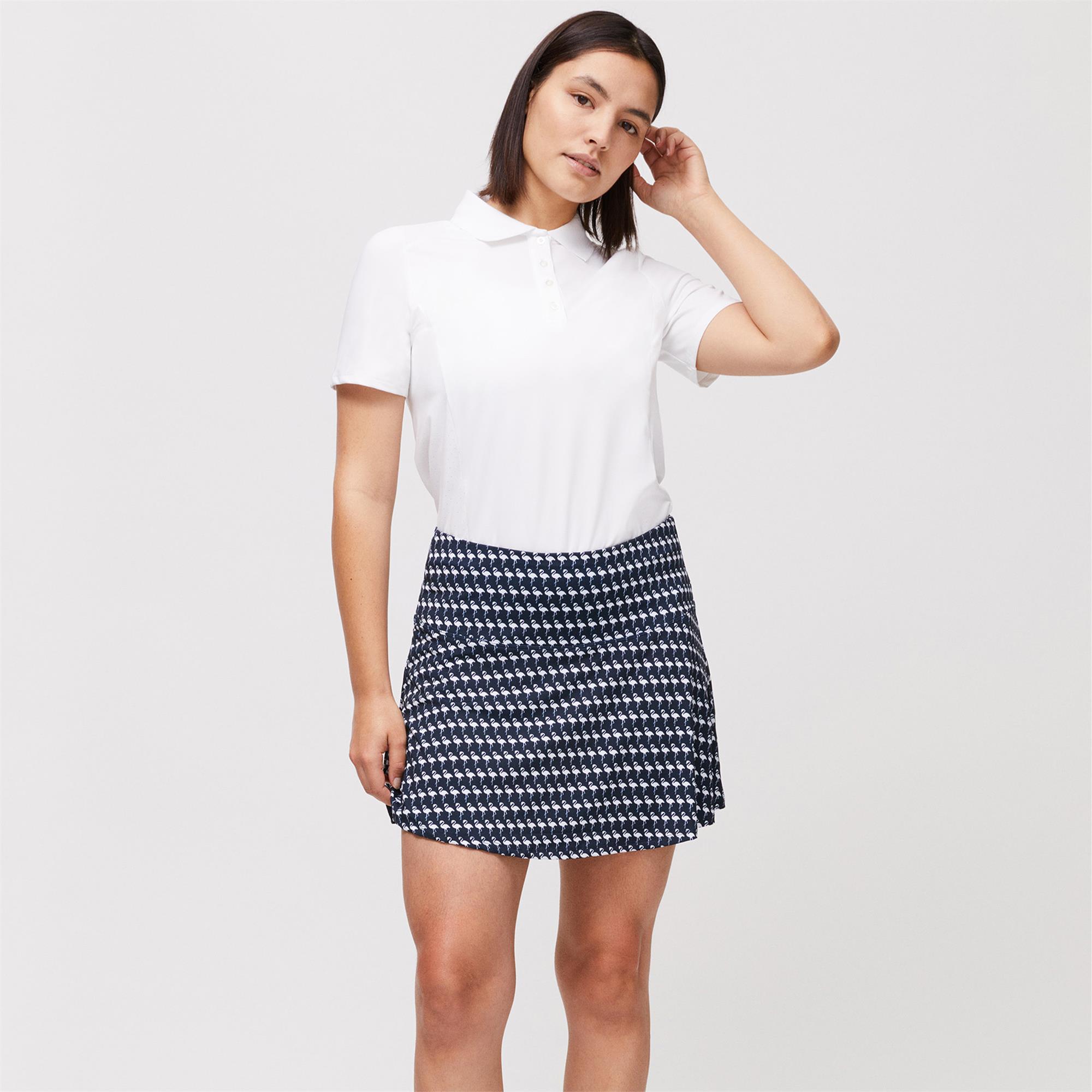 Rohnisch Amy Regular Ladies Golf Skort Flamingo Aop Navy